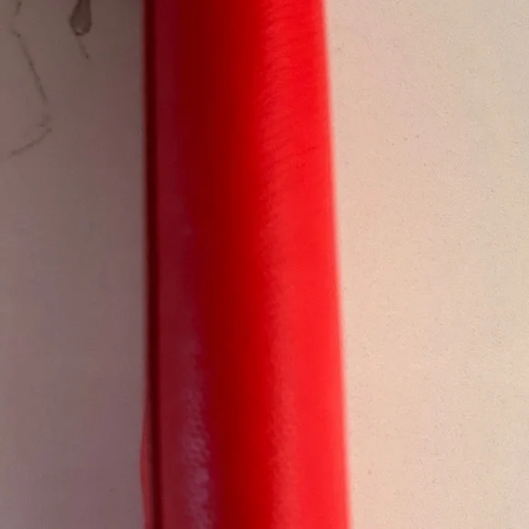 GUC - Coach Red Saffiano Zip Wallet with Gold Logo - Picture 5 of 10